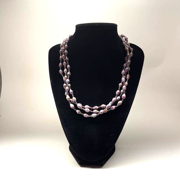 Vintage Bead For Life Multi Color Soft Silicone Beaded Purple Hexagon Shape B#6 - Picture 1 of 11